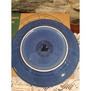 NIB Longaberger Coneflower Woven Traditions Dinner Plate 10" DW/MW Safe USA 2000